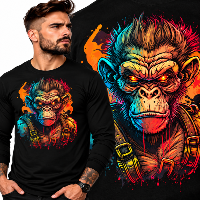 LONGSLEEVE ZWIERZĘTA   BAD MONKEY 4